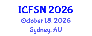 International Conference on Food Science and Nutrition (ICFSN) October 18, 2026 - Sydney, Australia International Conference on Food Science and Nutrition (ICFSN) October 18, 2026 - Sydney, Australia