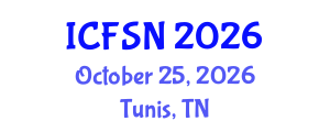 International Conference on Food Science and Nutrition (ICFSN) October 25, 2026 - Tunis, Tunisia International Conference on Food Science and Nutrition (ICFSN) October 25, 2026 - Tunis, Tunisia