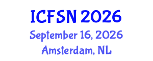 International Conference on Food Science and Nutrition (ICFSN) September 16, 2026 - Amsterdam, Netherlands International Conference on Food Science and Nutrition (ICFSN) September 16, 2026 - Amsterdam, Netherlands