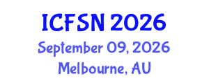 International Conference on Food Science and Nutrition (ICFSN) September 09, 2026 - Melbourne, Australia International Conference on Food Science and Nutrition (ICFSN) September 09, 2026 - Melbourne, Australia