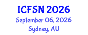 International Conference on Food Science and Nutrition (ICFSN) September 06, 2026 - Sydney, Australia International Conference on Food Science and Nutrition (ICFSN) September 06, 2026 - Sydney, Australia