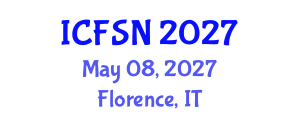 International Conference on Food Science and Nutrition (ICFSN) May 08, 2027 - Florence, Italy International Conference on Food Science and Nutrition (ICFSN) May 08, 2027 - Florence, Italy