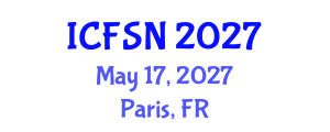 International Conference on Food Science and Nutrition (ICFSN) May 17, 2027 - Paris, France International Conference on Food Science and Nutrition (ICFSN) May 17, 2027 - Paris, France