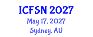 International Conference on Food Science and Nutrition (ICFSN) May 17, 2027 - Sydney, Australia International Conference on Food Science and Nutrition (ICFSN) May 17, 2027 - Sydney, Australia