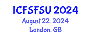 International Conference on Food Science, Food Security and Utilization (ICFSFSU) August 22, 2024 - London, United Kingdom