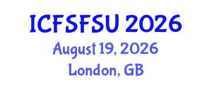 International Conference on Food Science, Food Security and Utilization (ICFSFSU) August 19, 2026 - London, United Kingdom