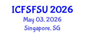 International Conference on Food Science, Food Security and Utilization (ICFSFSU) May 03, 2026 - Singapore, Singapore