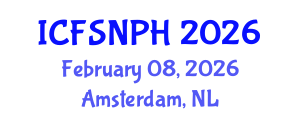 International Conference on Food Science, Nutrition and Public Health (ICFSNPH) February 08, 2026 - Amsterdam, Netherlands