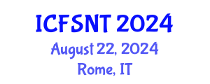 International Conference on Food Science, Nutrition and Technology (ICFSNT) August 22, 2024 - Rome, Italy