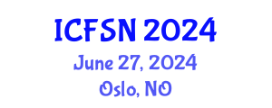 International Conference on Food Security and Nutrition (ICFSN) June 27, 2024 - Oslo, Norway