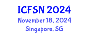International Conference on Food Security and Nutrition (ICFSN) November 18, 2024 - Singapore, Singapore