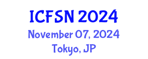 International Conference on Food Security and Nutrition (ICFSN) November 07, 2024 - Tokyo, Japan