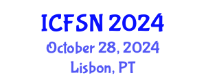 International Conference on Food Security and Nutrition (ICFSN) October 28, 2024 - Lisbon, Portugal