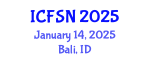 International Conference on Food Security and Nutrition (ICFSN) January 14, 2025 - Bali, Indonesia
