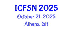 International Conference on Food Security and Nutrition (ICFSN) October 21, 2025 - Athens, Greece