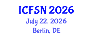 International Conference on Food Security and Nutrition (ICFSN) July 22, 2026 - Berlin, Germany