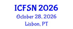 International Conference on Food Security and Nutrition (ICFSN) October 28, 2026 - Lisbon, Portugal