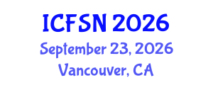 International Conference on Food Security and Nutrition (ICFSN) September 23, 2026 - Vancouver, Canada