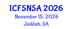 International Conference on Food Security, Nutrition and Sustainable Agriculture (ICFSNSA) November 15, 2026 - Jeddah, Saudi Arabia