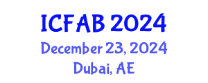 International Conference on Foot and Ankle Biomechanics (ICFAB) December 23, 2024 - Dubai, United Arab Emirates