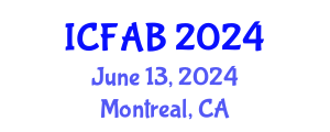International Conference on Foot and Ankle Biomechanics (ICFAB) June 13, 2024 - Montreal, Canada