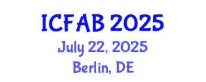 International Conference on Foot and Ankle Biomechanics (ICFAB) July 22, 2025 - Berlin, Germany