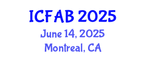 International Conference on Foot and Ankle Biomechanics (ICFAB) June 14, 2025 - Montreal, Canada