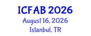 International Conference on Foot and Ankle Biomechanics (ICFAB) August 16, 2026 - Istanbul, Turkey