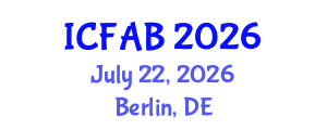 International Conference on Foot and Ankle Biomechanics (ICFAB) July 22, 2026 - Berlin, Germany