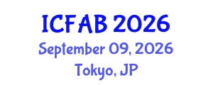 International Conference on Foot and Ankle Biomechanics (ICFAB) September 09, 2026 - Tokyo, Japan