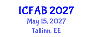 International Conference on Foot and Ankle Biomechanics (ICFAB) May 15, 2027 - Tallinn, Estonia International Conference on Foot and Ankle Biomechanics (ICFAB) May 15, 2027 - Tallinn, Estonia