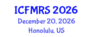 International Conference on Forced Migration and Refugee Studies (ICFMRS) December 20, 2026 - Honolulu, United States International Conference on Forced Migration and Refugee Studies (ICFMRS) December 20, 2026 - Honolulu, United States