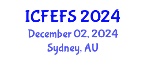 International Conference on Forecasting Economic and Financial Systems (ICFEFS) December 02, 2024 - Sydney, Australia