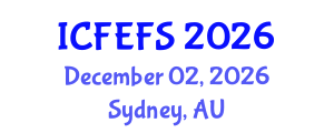 International Conference on Forecasting Economic and Financial Systems (ICFEFS) December 02, 2026 - Sydney, Australia International Conference on Forecasting Economic and Financial Systems (ICFEFS) December 02, 2026 - Sydney, Australia