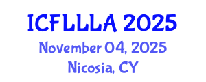 International Conference on Foreign Language Learning and Language Acquisition (ICFLLLA) November 04, 2025 - Nicosia, Cyprus