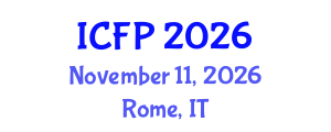 International Conference on Forensic Psychology (ICFP) November 11, 2026 - Rome, Italy