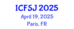 International Conference on Forensic Science and Justice (ICFSJ) April 19, 2025 - Paris, France