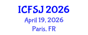 International Conference on Forensic Science and Justice (ICFSJ) April 19, 2026 - Paris, France