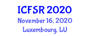 International Conference on Forensic Science and Research (ICFSR) November 16, 2020 - Luxembourg, Luxembourg
