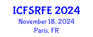 International Conference on Forensic Sciences and Reliable Forensic Evidence (ICFSRFE) November 18, 2024 - Paris, France