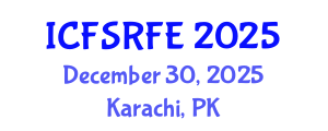 International Conference on Forensic Sciences and Reliable Forensic Evidence (ICFSRFE) December 30, 2025 - Karachi, Pakistan