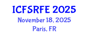 International Conference on Forensic Sciences and Reliable Forensic Evidence (ICFSRFE) November 18, 2025 - Paris, France