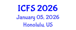 International Conference on Forensic Sciences (ICFS) January 05, 2026 - Honolulu, United States International Conference on Forensic Sciences (ICFS) January 05, 2026 - Honolulu, United States