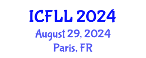 International Conference on French Language and Linguistics (ICFLL) August 29, 2024 - Paris, France