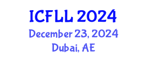 International Conference on French Language and Linguistics (ICFLL) December 23, 2024 - Dubai, United Arab Emirates