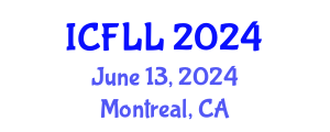 International Conference on French Language and Linguistics (ICFLL) June 13, 2024 - Montreal, Canada