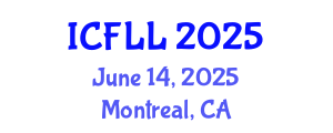 International Conference on French Language and Linguistics (ICFLL) June 14, 2025 - Montreal, Canada