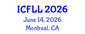 International Conference on French Language and Linguistics (ICFLL) June 14, 2026 - Montreal, Canada