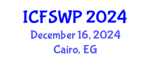 International Conference on Friction Stir Welding and Processing (ICFSWP) December 16, 2024 - Cairo, Egypt
