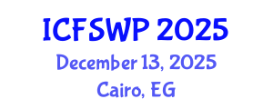 International Conference on Friction Stir Welding and Processing (ICFSWP) December 13, 2025 - Cairo, Egypt